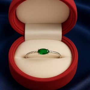 Anillo plata colores: rojo, verde, azul y negro